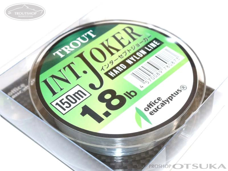 オフィスユーカリ インターセプト ジョーカー ハードナイロンライン 1.8lb 150m ステルスグレー