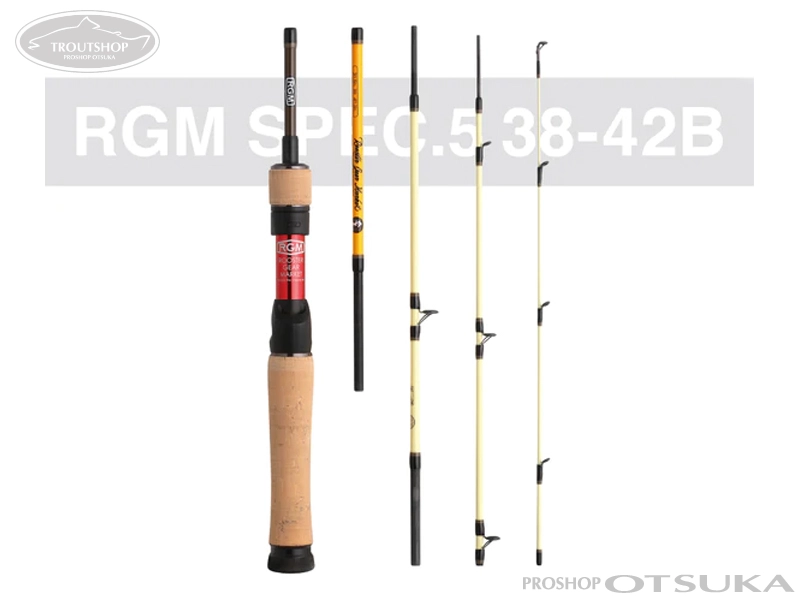 ジャッカル RGM(ルースターギアマーケット) RGM スペック.5 38-42B 3.8-4.2ft ルアー3.8ft~6g/4.2ft~7g レッド