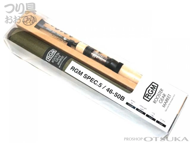 ジャッカル RGM(ルースターギアマーケット) RGM スペック.5 46-50B 4.6-5.0ft ルアー4.6ft~7g/5.0ft~9g カーキ