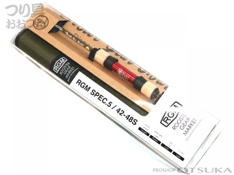 ジャッカル RGM(ルースターギアマーケット) RGM スペック.5 50-56S 5.0-5.6ft ルアー5.0ft~5g/5.6ft~7g レッド