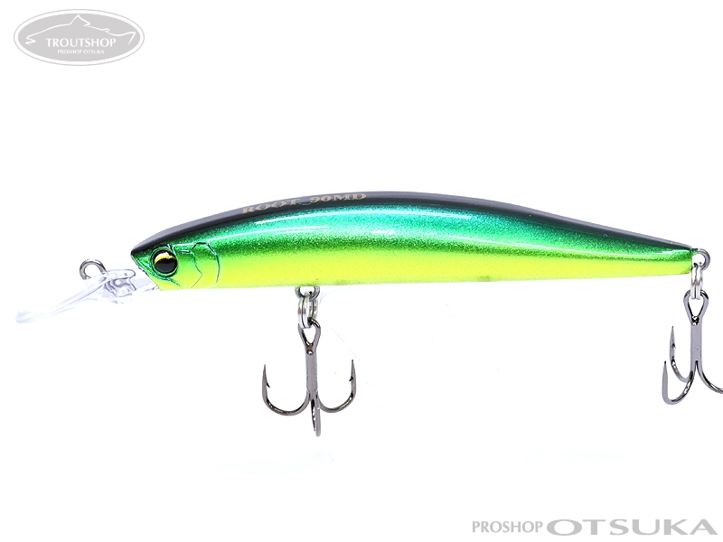 Dセンス ルート 90MD 90mm　9.5g フローティング 10 グリーンゴールド・UV
