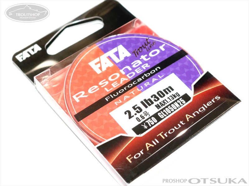 ゴーセン ファータ レゾネーター GL-1050 2.5lb 0.6号 30m ナチュラル