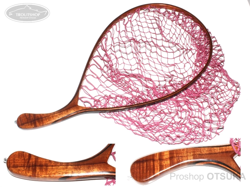 70ワークス ランディングネット 35cmカーブ ネット縦内径35cm ハワイアンコア